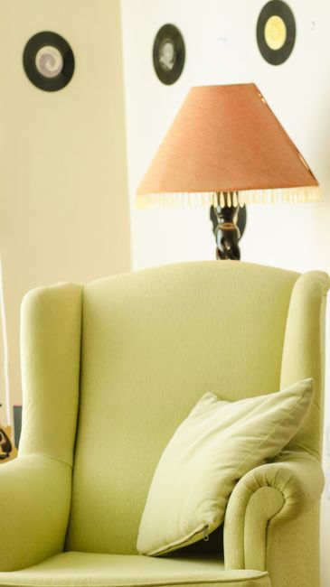 Warm, well-furnished living room in a period home